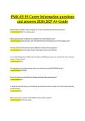 PMK-EE E5 &ndash; Career Information Exam &vert; Verified Questions and Correct Answers &vert; 2026&sol;2027 A&plus; Grade Edition