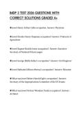 IMDP 3 TEST 2026 QUESTIONS WITH CORRECT SOLUTIONS GRADED A&plus;