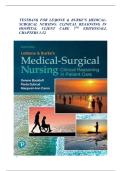 Full Test Bank for LeMone & Burke's Medical-Surgical Nursing&colon; Clinical Reasoning in Patient Care 7th Edition by Gerene Bauldoff&comma; Paula Gubrud&comma; and Margaret-Ann Carno Complete Chapter-by-Chapter Coverage &lpar;Chapters 1-52&rpar; Verified Questions & Correct 