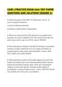 CAIB 3 PRACTICE EXAM 2026 TEST PAPER QUESTIONS AND SOLUTIONS GRADED A&plus;