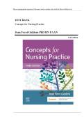 Test Bank For Concepts for Nursing Practice 3rd Edition By Jean Foret Giddens &vert; &vert; 9780323581936 &vert; Chapter 1-57 &vert; Complete Questions And Answers A&plus;
