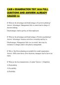 CAIB 4 EXAMINATION TEST 2026 FULL QUESTIONS AND ANSWERS ALREADY GRADED A&plus;