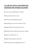 CAL FIRE FAE ACTUAL EXAM PAPER 2026 QUESTIONS WITH DETAILED SOLUTIONS