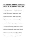CAL FIRE FAE EXAMINATION TEST 2026 FULL QUESTIONS AND ANSWERS STUDY GUIDE