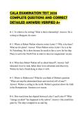 vCALA EXAMINATION TEST 2026 COMPLETE QUESTIONS AND CORRECT DETAILED ANSWERS VERIFIED A&plus;