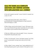CALA TEST BANK 2026 COMPLETE QUESTIONS AND VERIFIED ANSWERS WITH EXPLANATIONS 100&percnt; CORRECT
