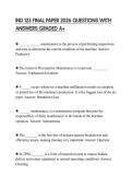IND 123 FINAL PAPER 2026 QUESTIONS WITH ANSWERS GRADED A&plus;