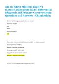 NR 511 NR511 Midterm Exam V1 &lpar;Latest Update 2026-2027&rpar; Differential Diagnosis and Primary Care Practicum Questions and Answers - Chamberlain 