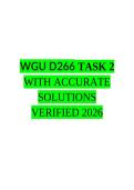 WGU D266 TASK 2 WITH ACCURATE SOLUTIONS VERIFIED 2026