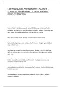 MED AIDE QUIZZES AND TESTS FROM ALL UNITS &vert; QUESTIONS AND ANSWERS &vert; 2026 UPDATE WITH COMPLETE SOLUTION