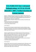 UTA NURS 5315 Test 3 Advanced Pathophysiology ACTUAL EXAM 2026&sol;2027&colon; 100&percnt; Verified Questions & Correct Answers