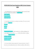 PATHO 502 Final Exam Questions With Correct Answers 2026
