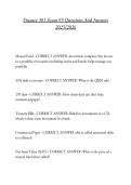 Finance 301 Exam &num;3 Questions And Answers 2025&sol;2026