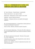 NURS 317 COMPREHENSIVE PAPER 2026 COMPLETE SOLUTIONS GUARANTEED