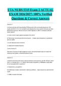 UTA NURS 5315 Exam 2 ACTUAL EXAM 2026&sol;2027&colon; 100&percnt; Verified Questions & Correct Answers