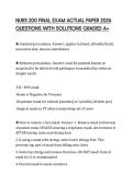 NURS 200 FINAL EXAM ACTUAL PAPER 2026 QUESTIONS WITH SOLUTIONS GRADED A&plus;