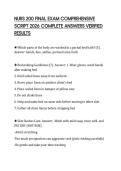 NURS 200 FINAL EXAM COMPREHENSIVE SCRIPT 2026 COMPLETE ANSWERS VERIFIED RESULTS