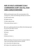 NURS 301 HEALTH ASSESSMENT EXAM 1 COMPREHENSIVE SCRIPT 2026 FULL STUDY GUIDE COMPLETE RESPONSES