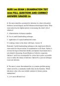 NURS 546 EXAM 2 EXAMINATION TEST 2026 FULL QUESTIONS AND CORRECT ANSWERS GRADED A&plus;