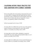 CALIFORNIA NOTARY PUBLIC STATE EXAM STUDY GUIDE 2026 QUESTIONS AND SOLUTIONS
