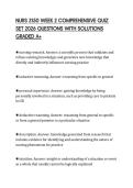 NURS 3150 WEEK 2 COMPREHENSIVE QUIZ SET 2026 QUESTIONS WITH SOLUTIONS GRADED A&plus;