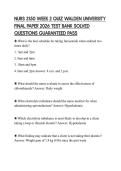 NURS 3150 WEEK 2 QUIZ WALDEN UNIVERSITY FINAL PAPER 2026 TEST BANK SOLVED QUESTIONS GUARANTEED PASS