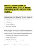 NURS 5220 ADVANCED HEALTH ASSESSMENT BUNDLED EXAMS SET 2026 COMPLETE QUESTIONS WITH SOLUTIONS GRADED A&plus;
