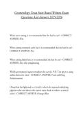 Cosmetology Texas State Board Written Exam Questions And Answers 2025&sol;2026
