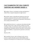 CALP EXAMINATION TEST 2026 COMPLETE QUESTIONS AND ANSWERS GRADED A&plus;