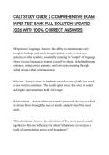 CALT STUDY GUIDE 2 COMPREHENSIVE EXAM PAPER TEST BANK FULL SOLUTION UPDATED 2026 WITH 100&percnt; CORRECT ANSWERS