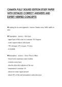 CAMATA FULLY SOLVED EDITION STUDY PAPER WITH DETAILED CORRECT ANSWERS AND EXPERT VERIFIED CONCEPTS