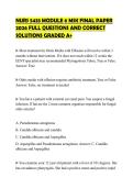 NURS 5433 MODULE 6 MSK FINAL PAPER 2026 FULL QUESTIONS AND CORRECT SOLUTIONS GRADED A&plus;