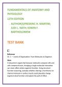 Anatomy & Physiology Test Bank 2026 &vert; Martini A&P 12th Edition MCQs &vert; Nursing & Allied Health Exam Prep