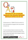 NUR 380 CH 21&comma; 40&comma; 41 &vert; 55 Q&A &vert; Culturally Responsive Care&comma; Sexuality&comma; Spirituality &ndash; 2026&comma; Concordia University St&period; Paul