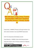 NUR 380 Exam 2 Prep &vert; 90 Q&A &vert; Critical Thinking&comma; Documentation&comma; Informatics &ndash; 2026&comma; Concordia University St&period; Paul