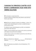 CANADIAN TAX PRINCIPLES CHAPTER 4 ELITE REVIEW COMPREHENSIVE STUDY PAPER WITH VERIFIED SOLUTIONS