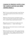 CANADIAN TAX PRINCIPLES CHAPTER 4 EXAM PREP COMPLETE QUESTIONS AND VERIFIED ANSWERS GRADED A&plus;