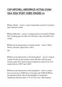 CAP MITCHELL AEROSPACE ACTUAL EXAM Q&A 2026 STUDY GUIDE GRADED A&plus;