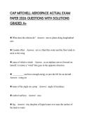 CAP MITCHELL AEROSPACE ACTUAL EXAM PAPER 2026 QUESTIONS WITH SOLUTIONS GRADED A&plus;