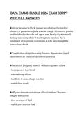 CAPA EXAMS BUNDLE 2026 EXAM SCRIPT WITH FULL ANSWERS
