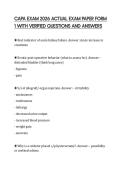 CAPA EXAM 2026 ACTUAL EXAM PAPER FORM 1 WITH VERIFIED QUESTIONS AND ANSWERS