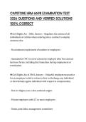 CAPSTONE HRM 6698 EXAMINATION TEST 2026 QUESTIONS AND VERIFIED SOLUTIONS 100&percnt; CORRECT