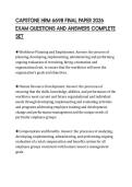 CAPSTONE HRM 6698 FINAL PAPER 2026 EXAM QUESTIONS AND ANSWERS COMPLETE SET
