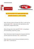 BLS Certification Test Exam&comma; American Heart Association &lpar;AHA&rpar; &ndash; Latest Update&comma; Complete Questions and Answers