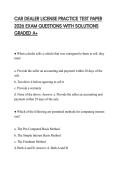 CAR DEALER LICENSE PRACTICE TEST PAPER 2026 EXAM QUESTIONS WITH SOLUTIONS GRADED A&plus;