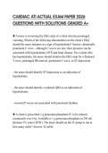 CARDIAC ATI ACTUAL EXAM PAPER 2026 QUESTIONS WITH SOLUTIONS GRADED A&plus;
