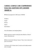 CARDIAC COMPLEX CARE COMPREHENSIVE EXAM 2026 QUESTIONS WITH ANSWERS GRADED A&plus;