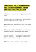 CARDIOLOGY FISDAP UNIT EXAMPREP 2026 TEST BANK COMPLETE SOLVED QUESTIONS WITH FULL SOLUTION