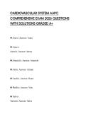 CARDIOVASCULAR SYSTEM AAPC COMPREHENSIVE EXAM 2026 QUESTIONS WITH SOLUTIONS GRADED A&plus;