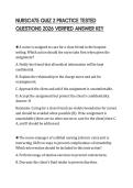 NURSC475 QUIZ 2 PRACTICE TESTED QUESTIONS 2026 VERIFIED ANSWER KEY